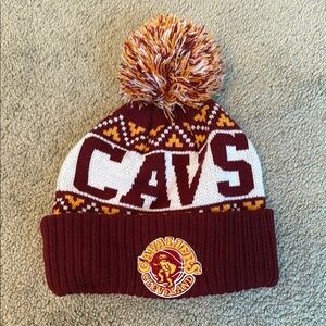 CAVS Knit Beanie with Pom